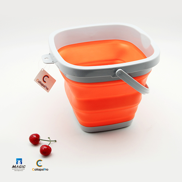 5L Square Collapsible Plastic Bucket